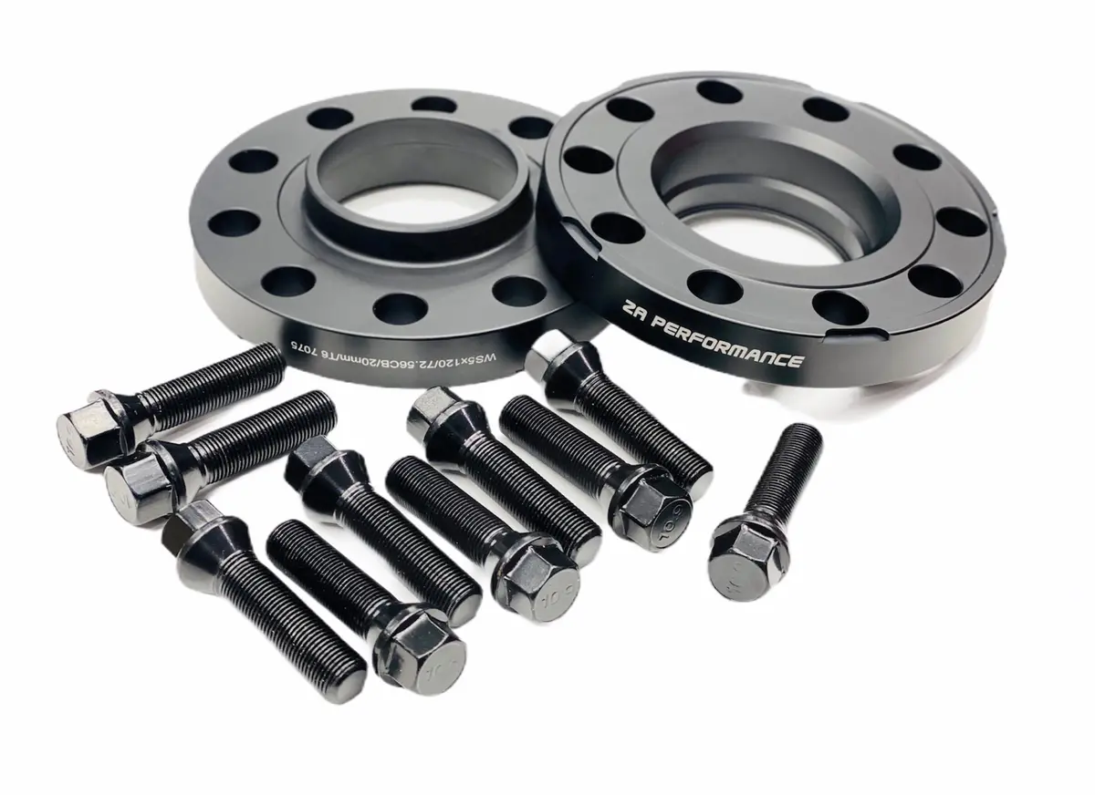 Bmw Wheel Spacers 5/120 20Mm Black Including Blots 1