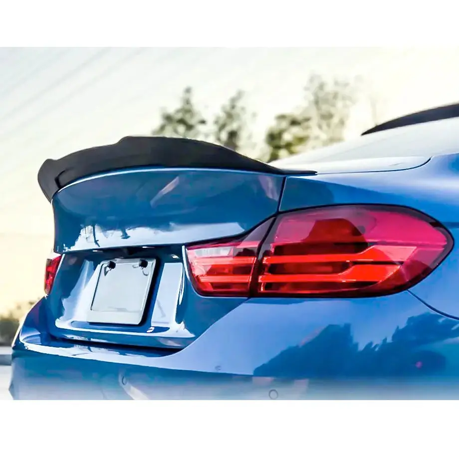 Bm F33 4-Series Psm Style Gloss Black Boot Spoiler (14-20) 1