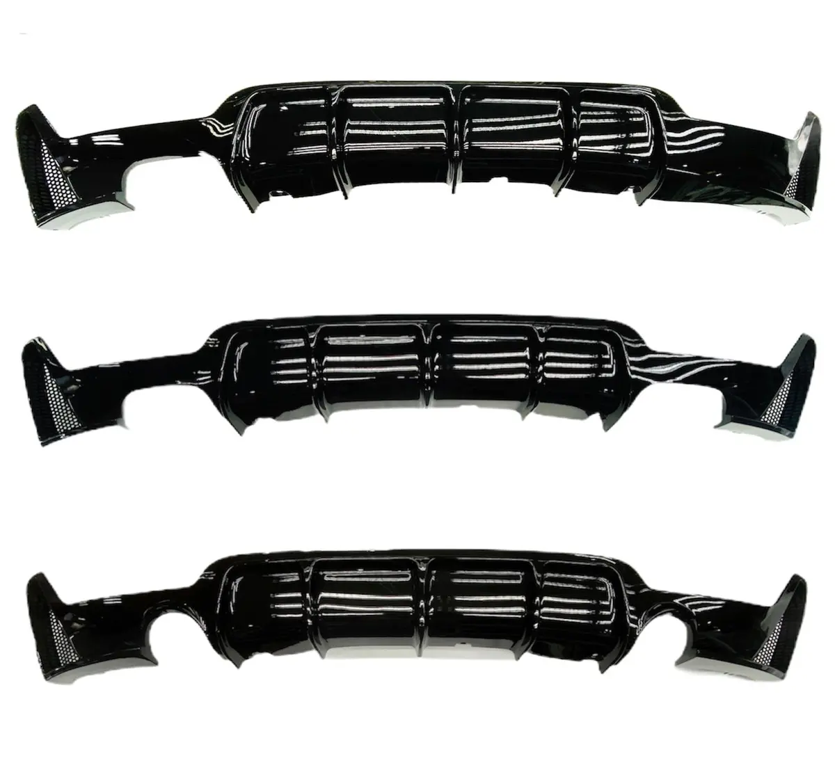 Bmw F32 Rear Bumper Diffusers Gloss Black 1