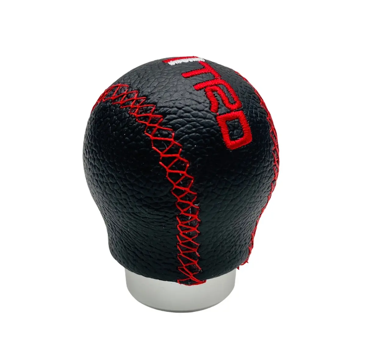 Trd Short Black With Red Stitch Gear Knob 1