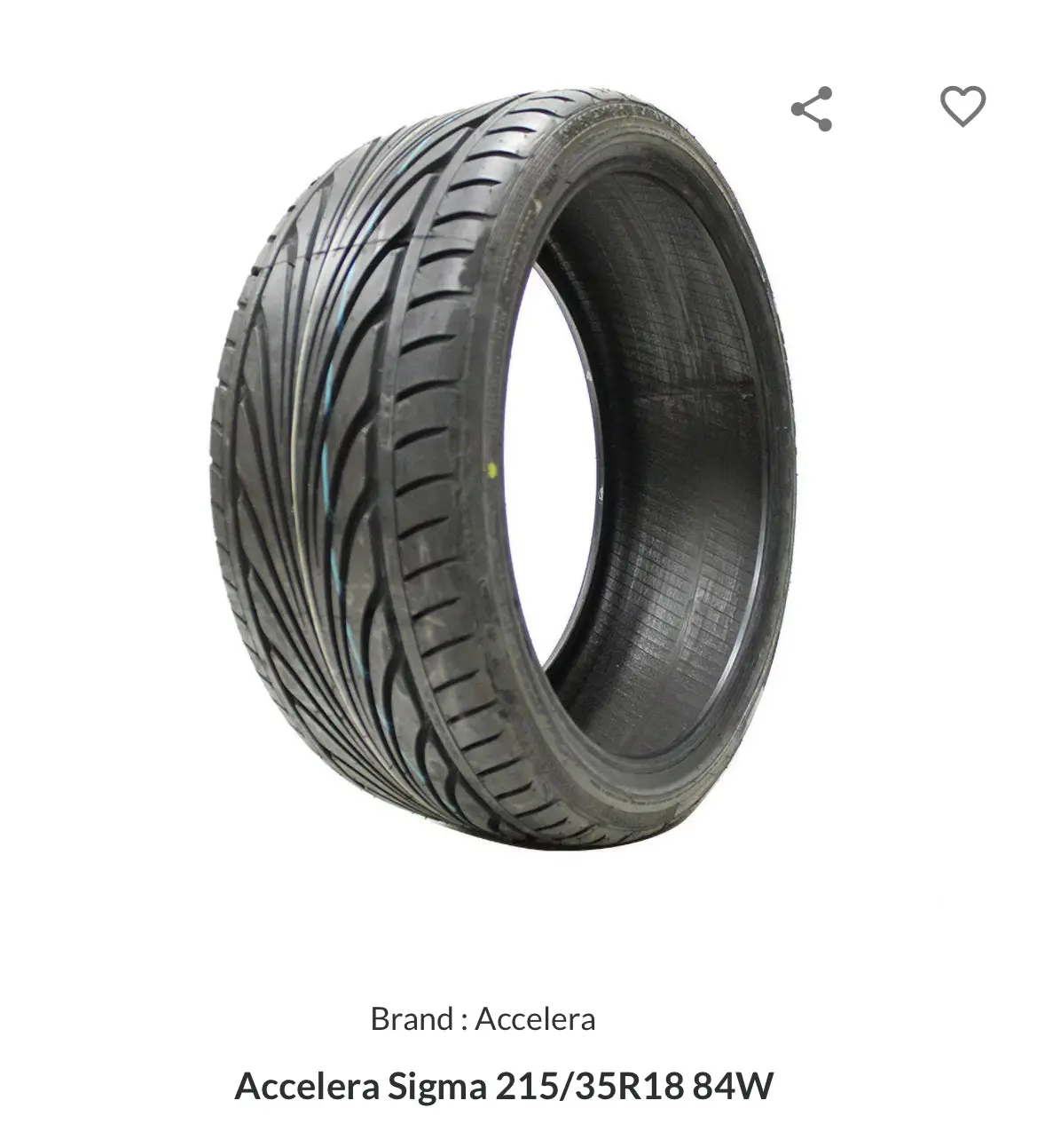 215/35/18 Accelera Tyres 1