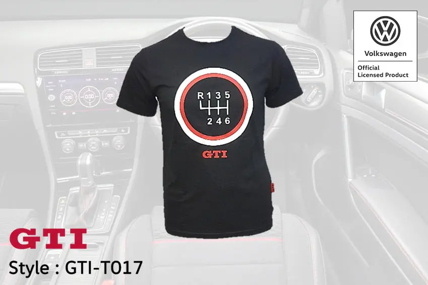Vw Gti Gear Knob T-Shirt Black 1