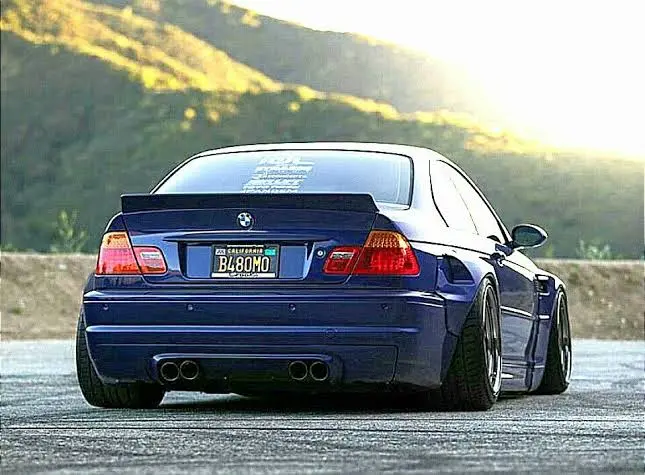Bmw E46 4Dr  R/Bunny Boot Spoiler Gloss Black 1