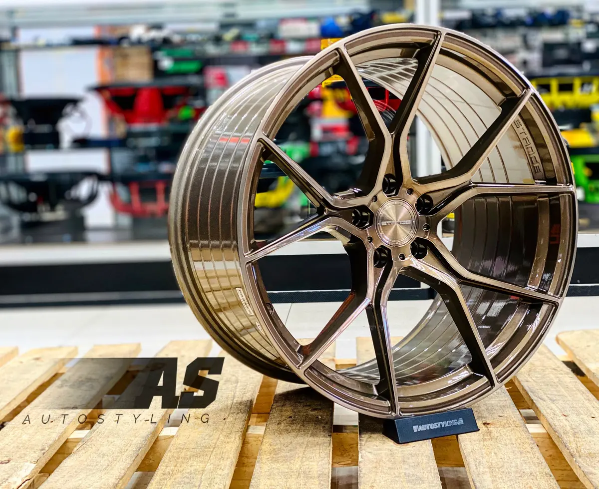 20” Stance Sf07 Brush Bronze Mustang 2