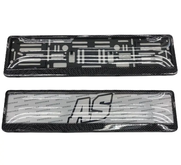 Carbon Number Plate Holder With Domed Plastic Covering 1