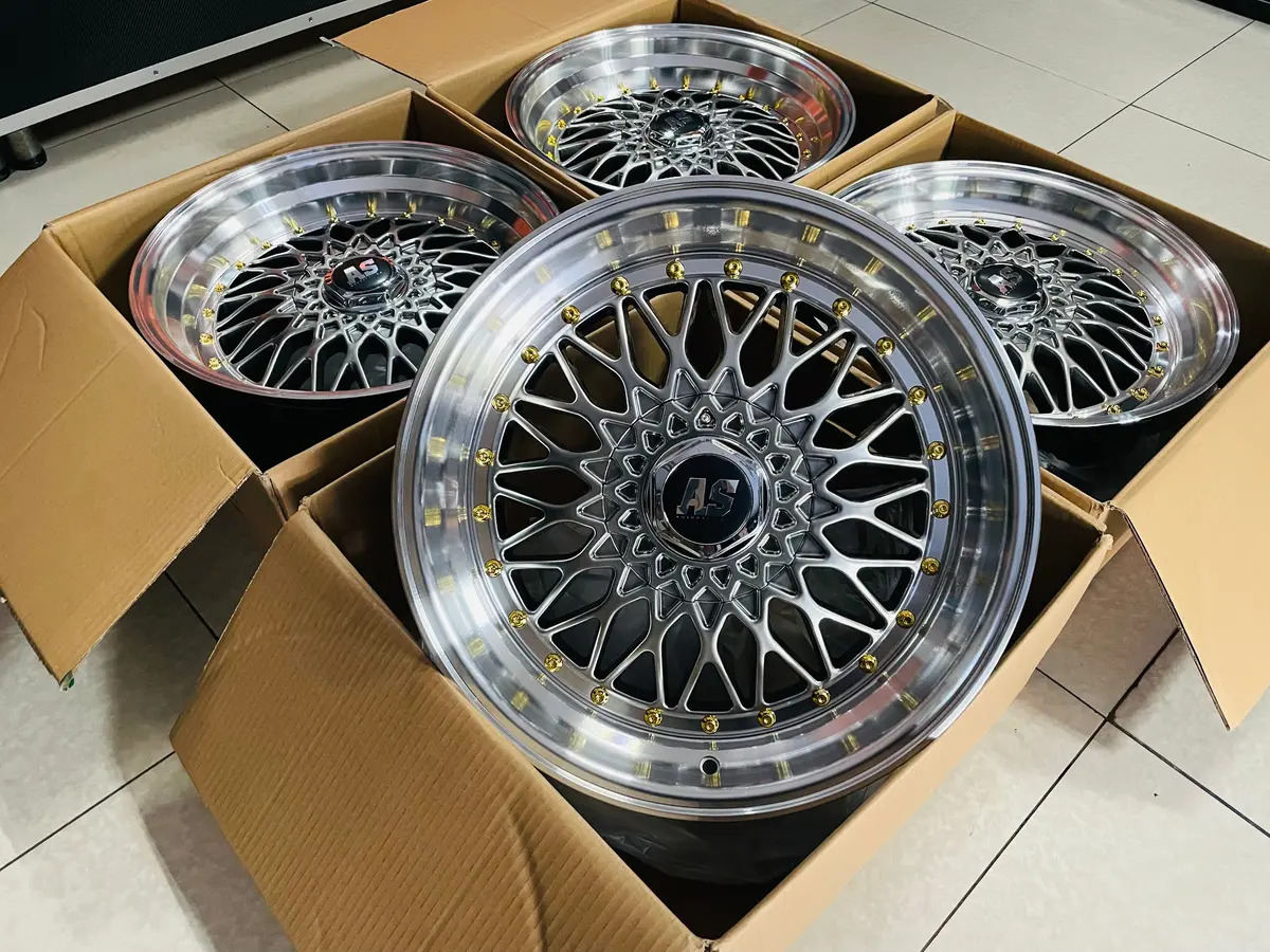 17" As-008 4/100 & 4/108  Gunmetal Wheels 1