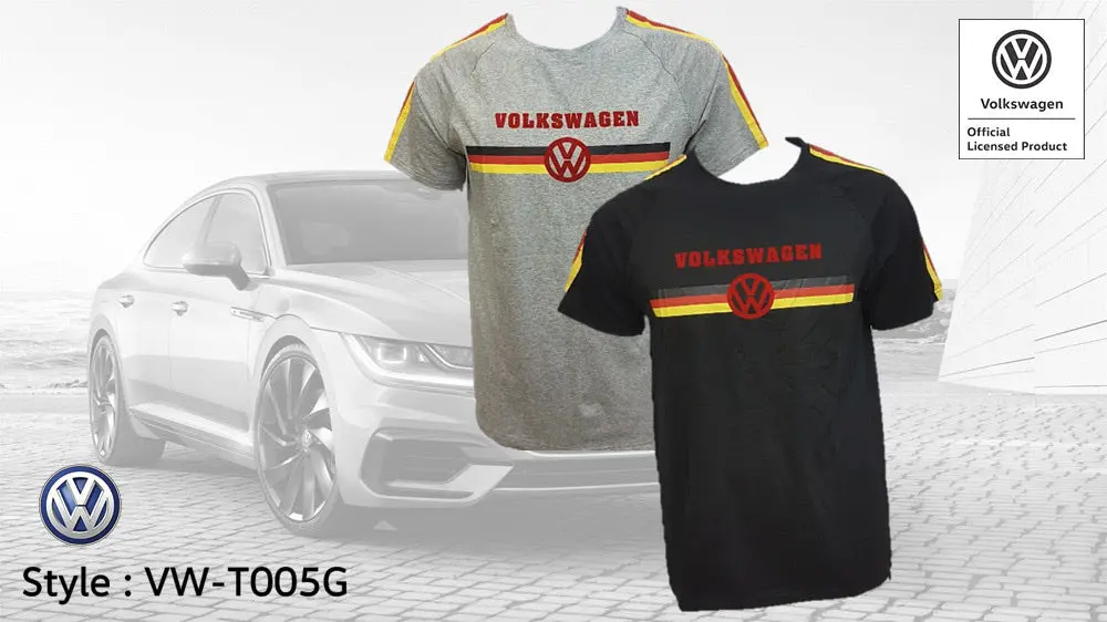 Vw Volkswagen T-Shirt Grey 1
