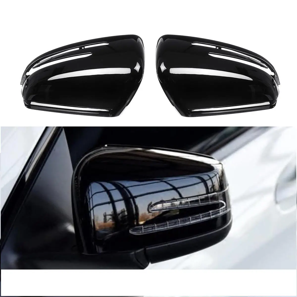Mercedes W204 Mirror Covers 1