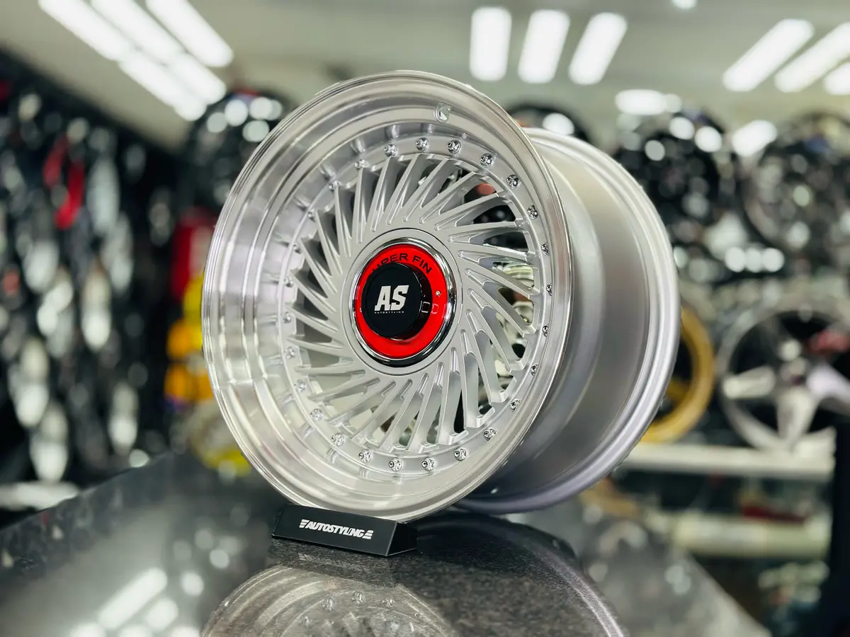 15” As-Superfin (A) 4/100 & 4/114 Silver   Wheels 1