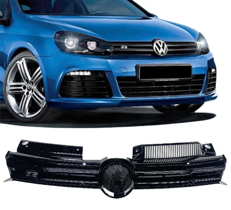 Vw Golf 6 R20 Grill Gloss Black 2