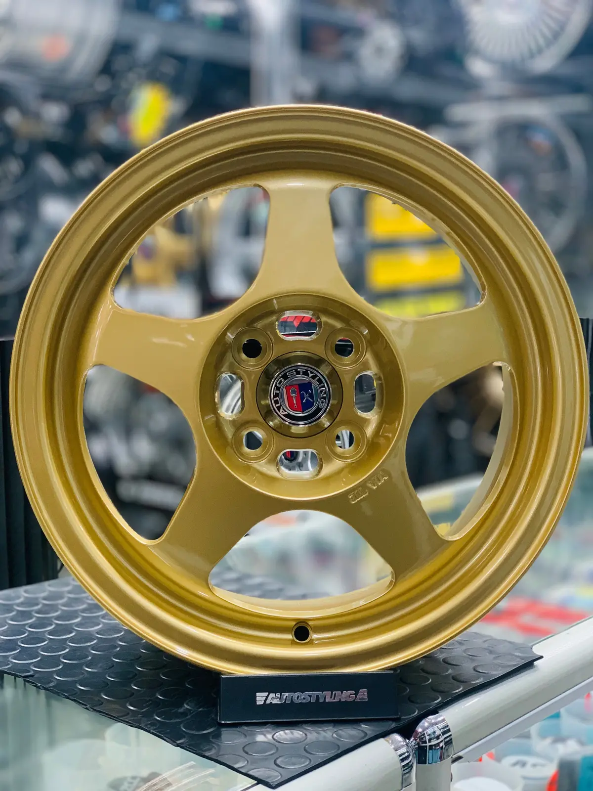 15” As- Spoons Gold 7J Wheels 1