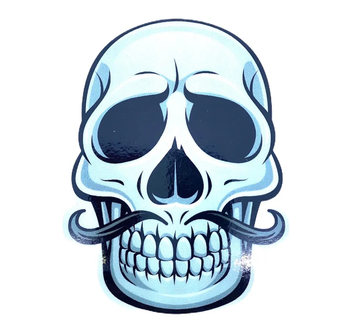 White Skull Sticker 1