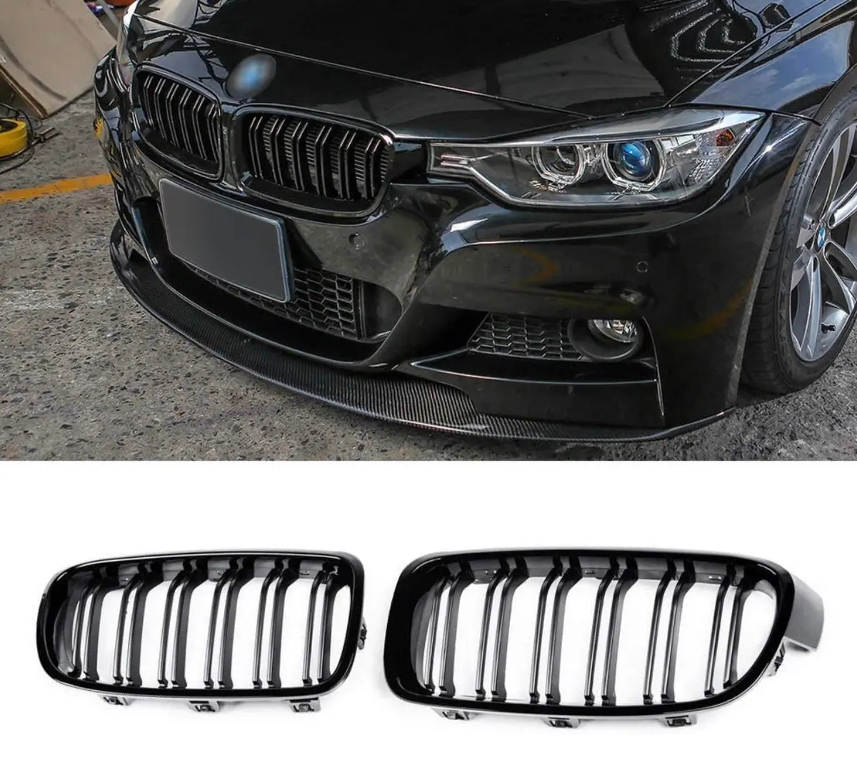 Bmw F30 Double Slat Grill Gloss Black 1