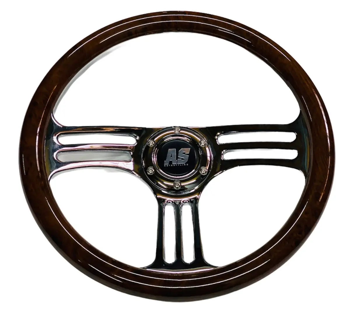Wood Grain Steering Wheel 1