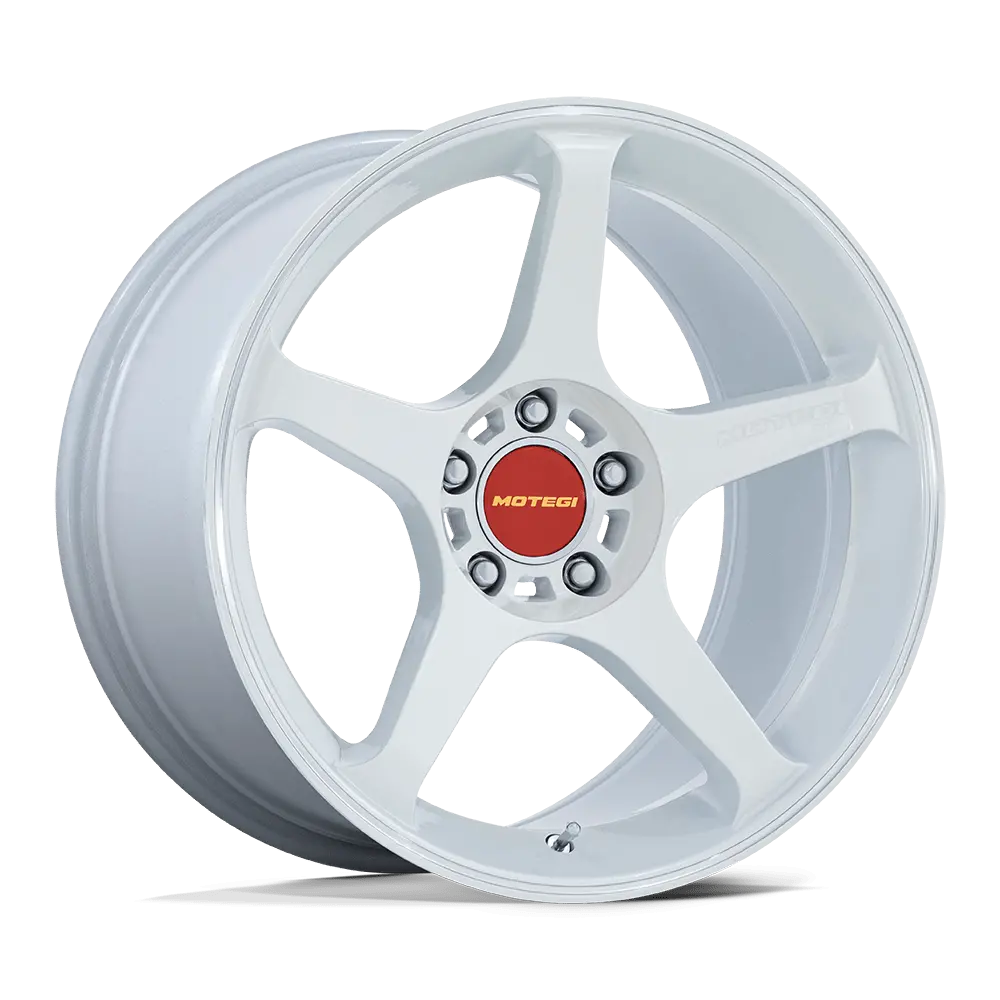 Motegi Mr159 Battle V Matsuri White Pearl W/ Machined Lip Stripe 18X10.5 +35 5X114.3 1