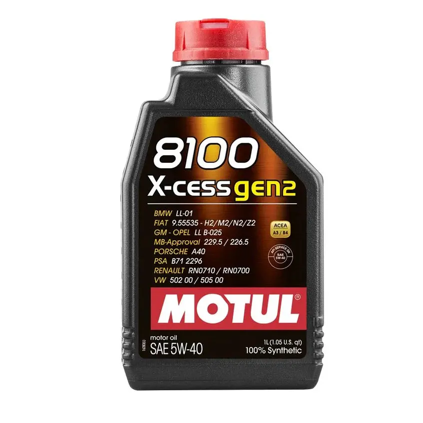 Motul 1L Synthetic Engine Oil 8100 5W40 X-Cess Gen2 1