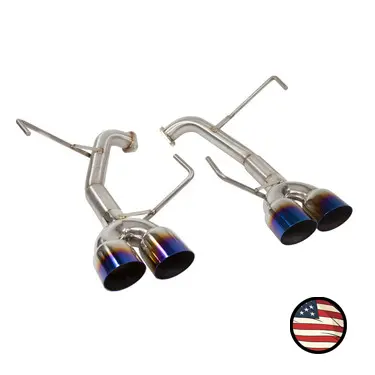 Axleback Exhaust - 2011-2014 Wrx/Sti Sedan - Muffler Delete - 3.5" Neochrome Single Wall Tips 1