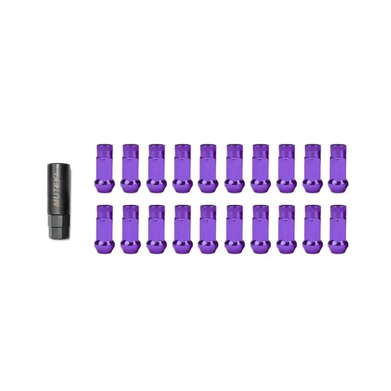Wheel Mate Muteki Open End Lug Nuts - Purple 12X1.50 1