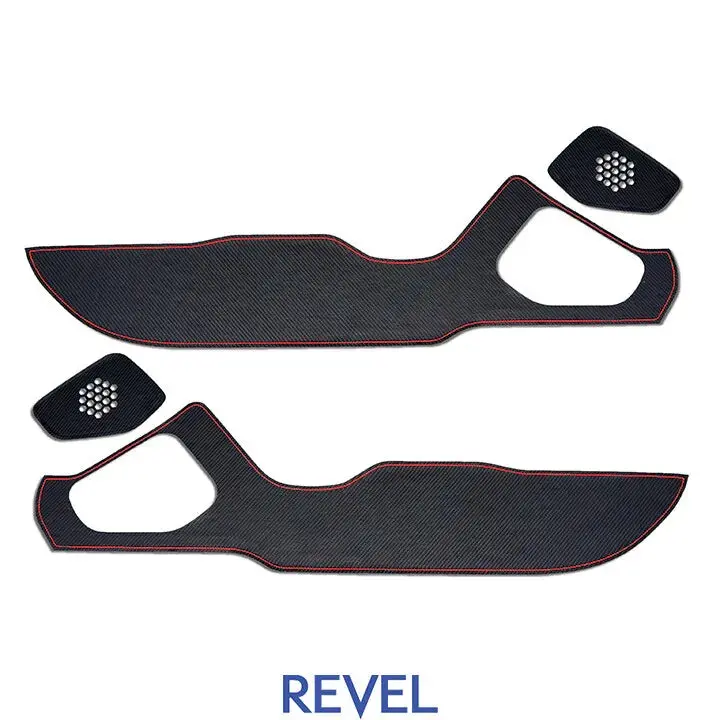 Revel Gt Design Kick Panel Cover (Red Stitch) 2022 Toyota Gr86/Subaru Brz - 4 Pieces 1