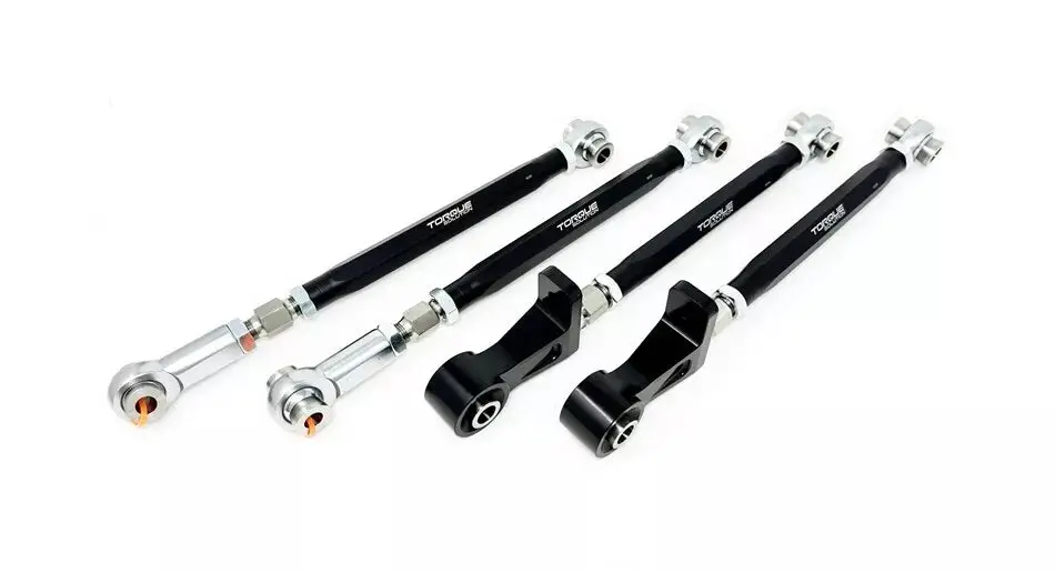 Torque 04-07 Subaru Impreza Wrx Sti Rear Lateral Link Camber / Toe Arms - Black (Set Of 4) 1