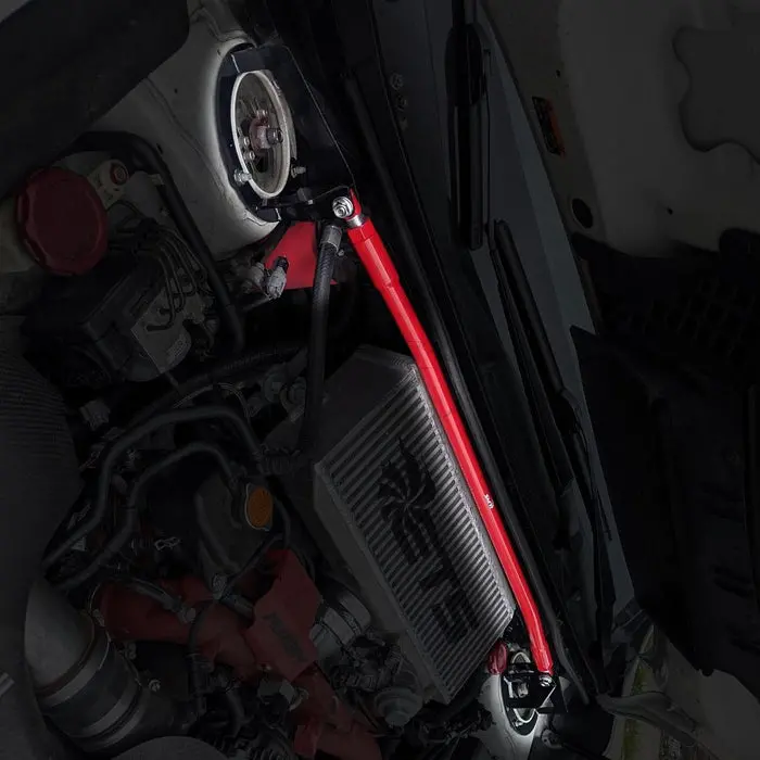 Front Strut Tower Brace - 2015-2021 Subaru Wrx/Sti - Wrinkle Red 1