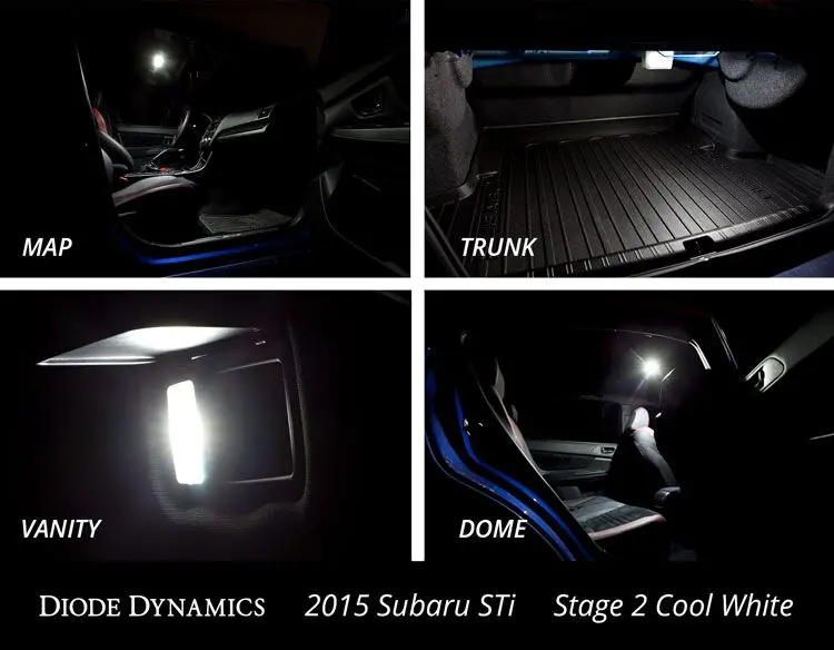 02-07 Subaru Wrx/Sti Interior Bulb Kit 4
