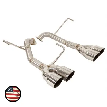 Axleback Exhaust - 2019-2021 Subaru Sti/2018 Sti Ra - Muffler Delete - 3.5" Single Wall Tips 1