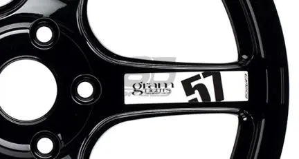 Gram Lights 57Dr/57Cr Spoke Sticker White (2 Pcs) 1