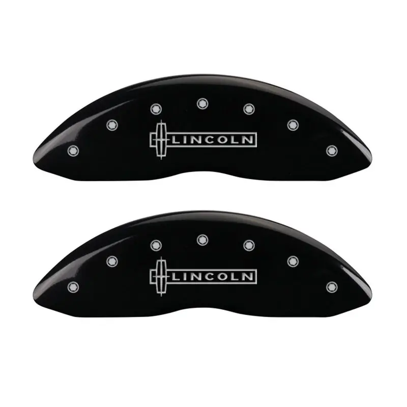 Mgp Engraved Caliper Covers For 2019 Lincoln Mkz – Black Finish With Silver Chrome Detail 1