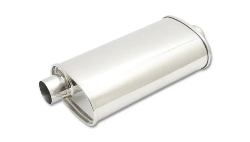 Vibrant Streetpower Oval Muffler – 5X9X15 Inch Body, 3-Inch Center-Offset Inlet/Outlet 1