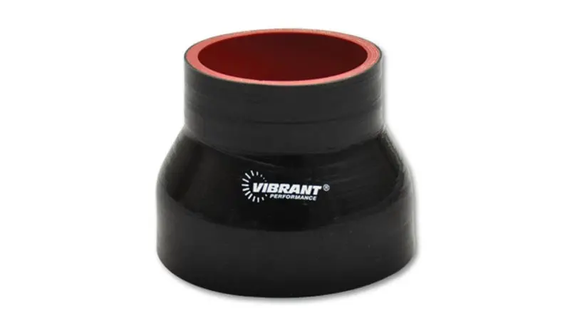 Vibrant 4-Ply Reinforced Silicone Transition Coupler – 3 In X 3.5 In Id, 3 In Length (Black) 1