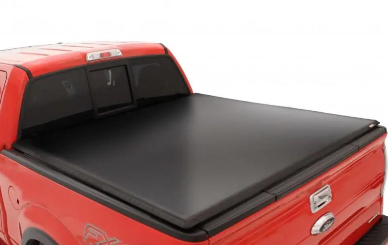 Lund Genesis Tri-Fold Tonneau Cover For 2007–2013 Chevy Silverado 1500 – 6.5-Foot Bed, Black 1