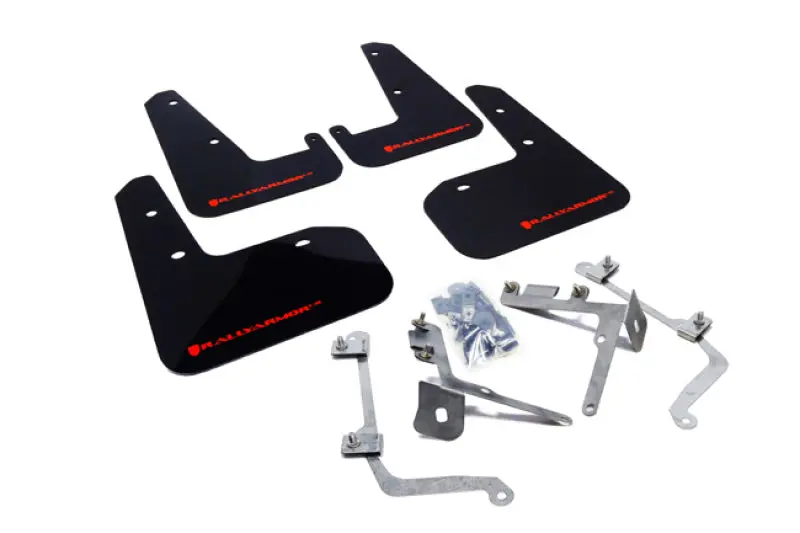Rally Armor Ur Black Mud Flaps With Red Logo – Fit 2011+ Subaru Sti/Wrx Sedan Only 1