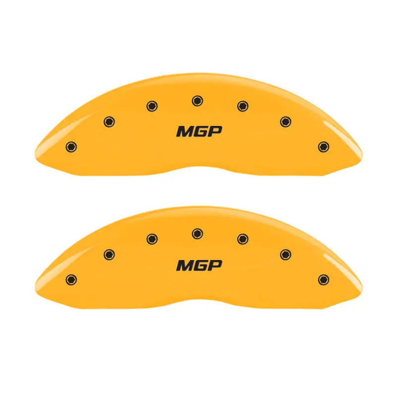 Mgp Engraved 4-Piston Caliper Covers – Yellow Finish With Black Char, Fits 2004 Audi Tt Quattro 1