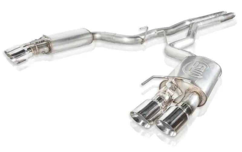 Stainless Works Legend Series Cat-Back Exhaust For 2018+ Ford Mustang Gt – 3-Inch H-Pipe With Active Valves And Quad Tips 1