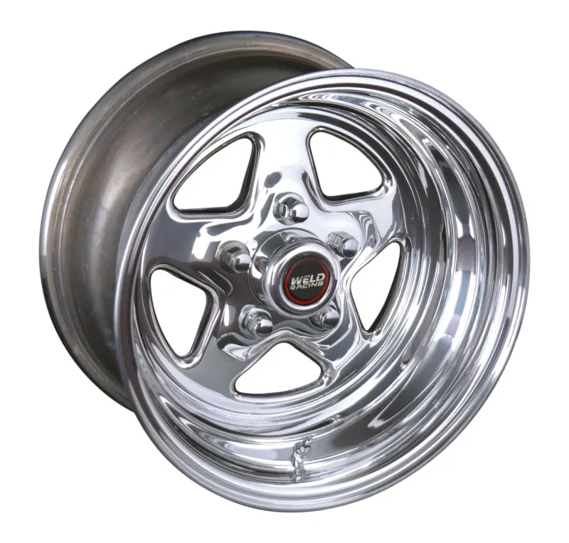 Weld Prostar Polished Aluminum Wheel – 15X4 Inch, 5X4.75 Bolt Pattern, 1.875In Backspace, Non-Beadlock 1