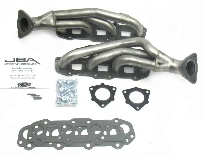 Jba Cat-Forward Header – Raw 409 Stainless Steel, 1.5" Primary Tubes For 2005–2007 Toyota 4.7L V8 1