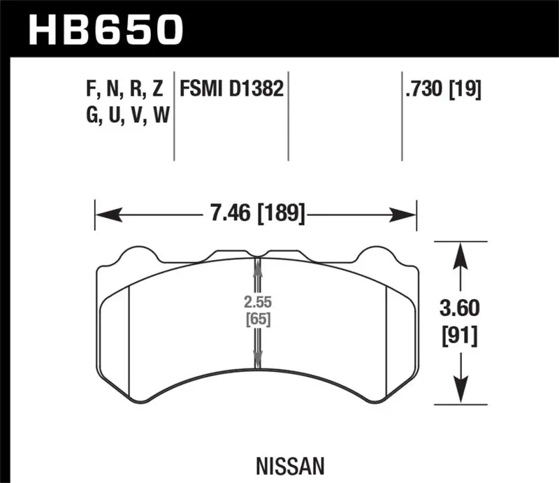 Hawk Hp+ Front Street Brake Pads For 2009–2011 Nissan Gt-R 2