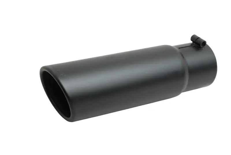 Gibson Rolled-Edge Slash-Cut Exhaust Tip – 8" Od, 4" Inlet, 19" Length, Black Ceramic Coating 1