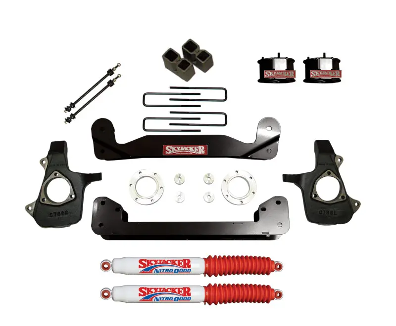 Skyjacker 4-Inch Lift Kit For Chevrolet K1500 Nitro – Includes Kt, Spcr, And Stl Components 1