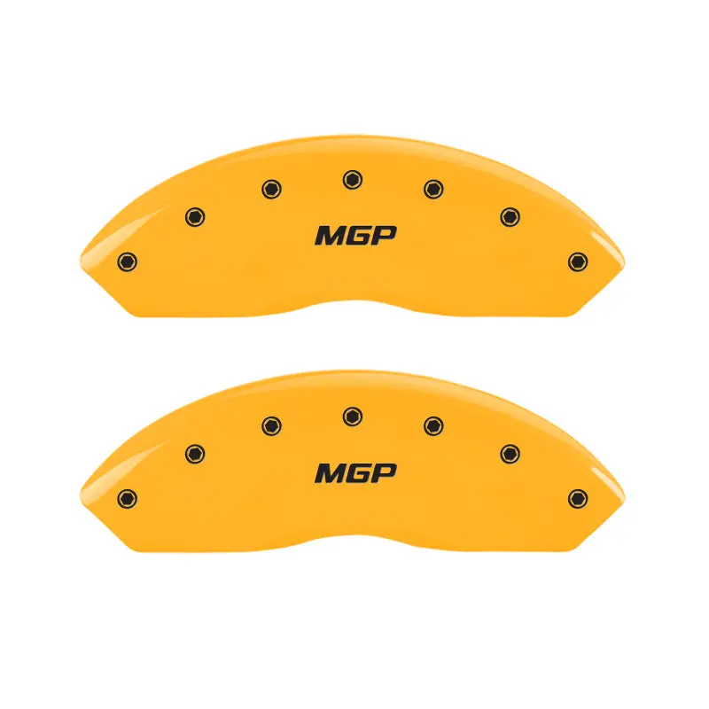 Mgp Yellow-Engraved Brake Caliper Covers – Front And Rear Set For 2009 Toyota Fj Cruiser 1