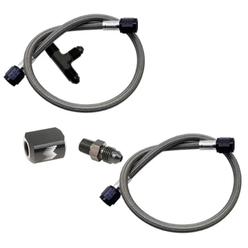 Snow Performance Dual-Stainless Nozzle Upgrade Kit With Ss Braided Line (4An Compatible) 2