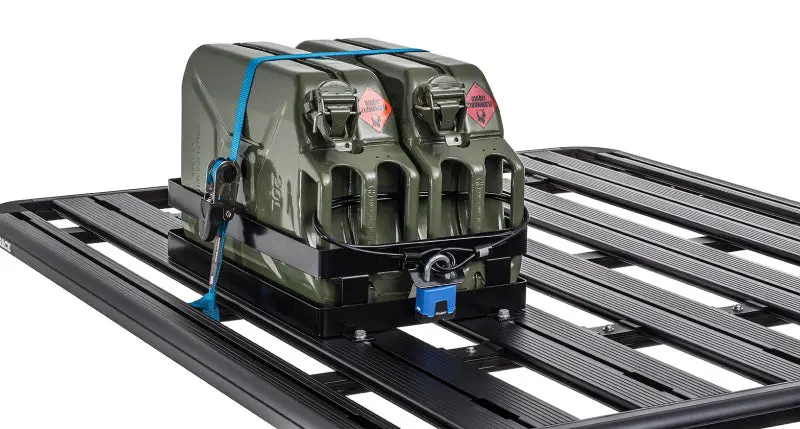 Rhino-Rack Double Horizontal Jerry Can Carrier For Roof Racks 1