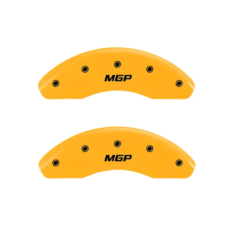 Mgp 4 Caliper Covers Engraved Front & Rear Bowtie Black Finish Silver Ch 2