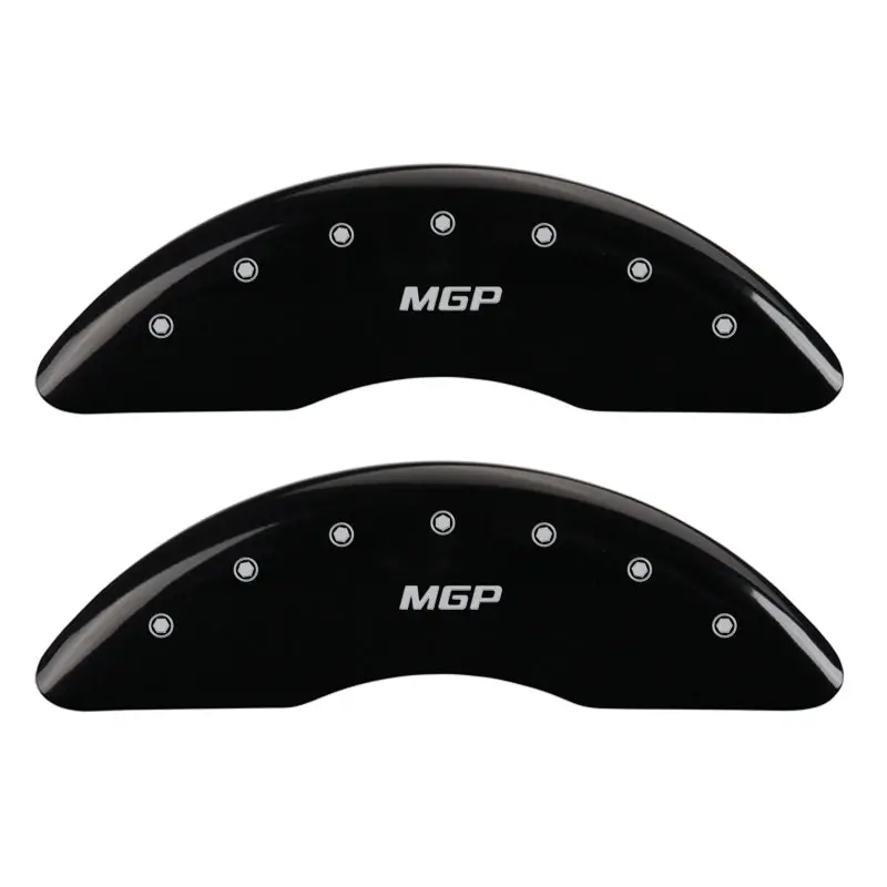 Mgp Engraved Brake Caliper Covers – Front And Rear, Black Finish With Silver Accent 1