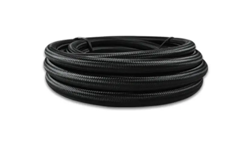 Vibrant -4 An Black Nylon Braided Flex Hose W/ Ptfe Liner (10Ft Long) 1